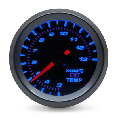 52mm Boost/Vacuum/Water Temp/Oil Temp/Oil Press/Voltage/Tachometer/Air Fuel Ratio/EGT Gauge Analog Blue Led+ 52MM Gauge Pods