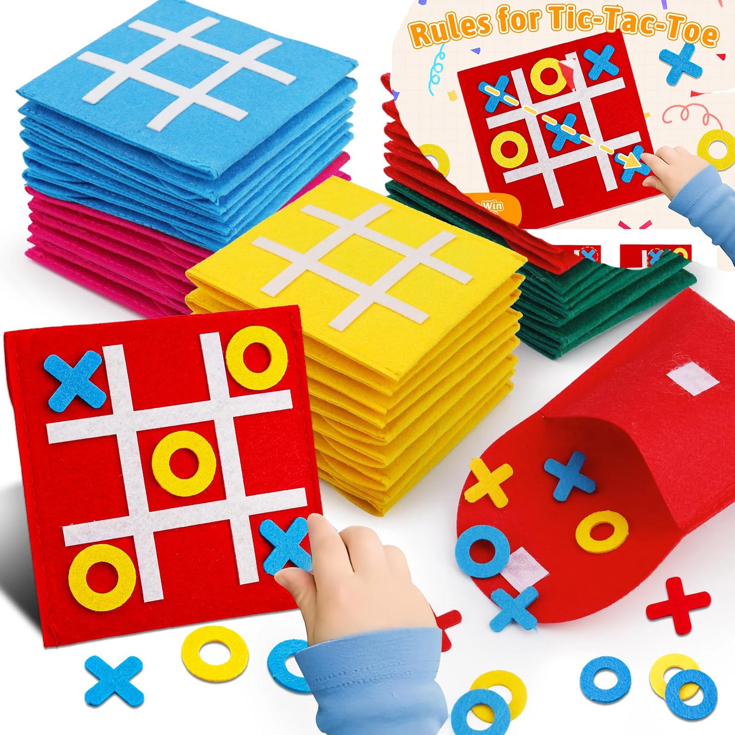 10-40pcs Tic Tac Toe Strategic Board Game for Kids, Birthday Party Favors Bulk for Kids  Goodie Treat Bag Christmas Stockin