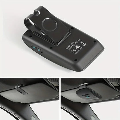 Wireless Bluetooth Hands-Free Car Kit with Sun Visor Speakerphone for Multi-Point Calls