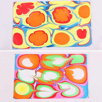 Plastic Ebru Art Tray Marbling Painting Kit for Children DIY Craft Supplies Art and Craft Materials for Kids
