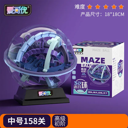 3d Stereo Maze Ball Educational Toys For Children Boys Logic Thinking Training Birthday Gift Brain Teaser Game Plaything