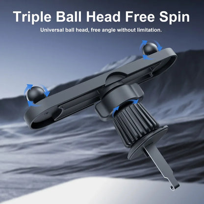 Universal Car Air Vent Magnet Phone Holder Magnetic 2 Phone Mounts Vehicel Car Smart Phone Holders Stands Bracket for Magsafe