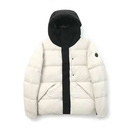 Ultra-Thick High-Puff Waterproof 90-Down Hooded Puffer Jacket for Men And Women Premium Fashion Outerwear for Autumn And Winter