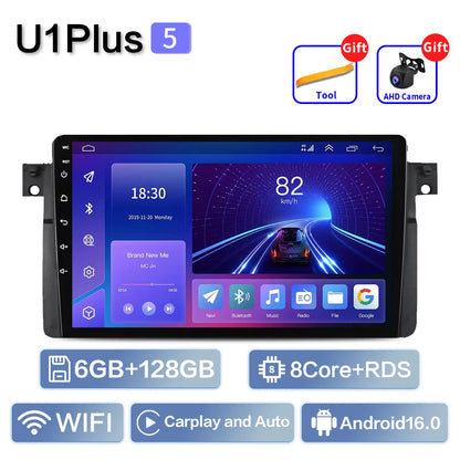 Android 16 Carplay Auto For BMW E46 M3 1998-2006 Car Radio Multimedia Video Player 2Din 4G+WIFI GPS Navigation Head Unit Stereo