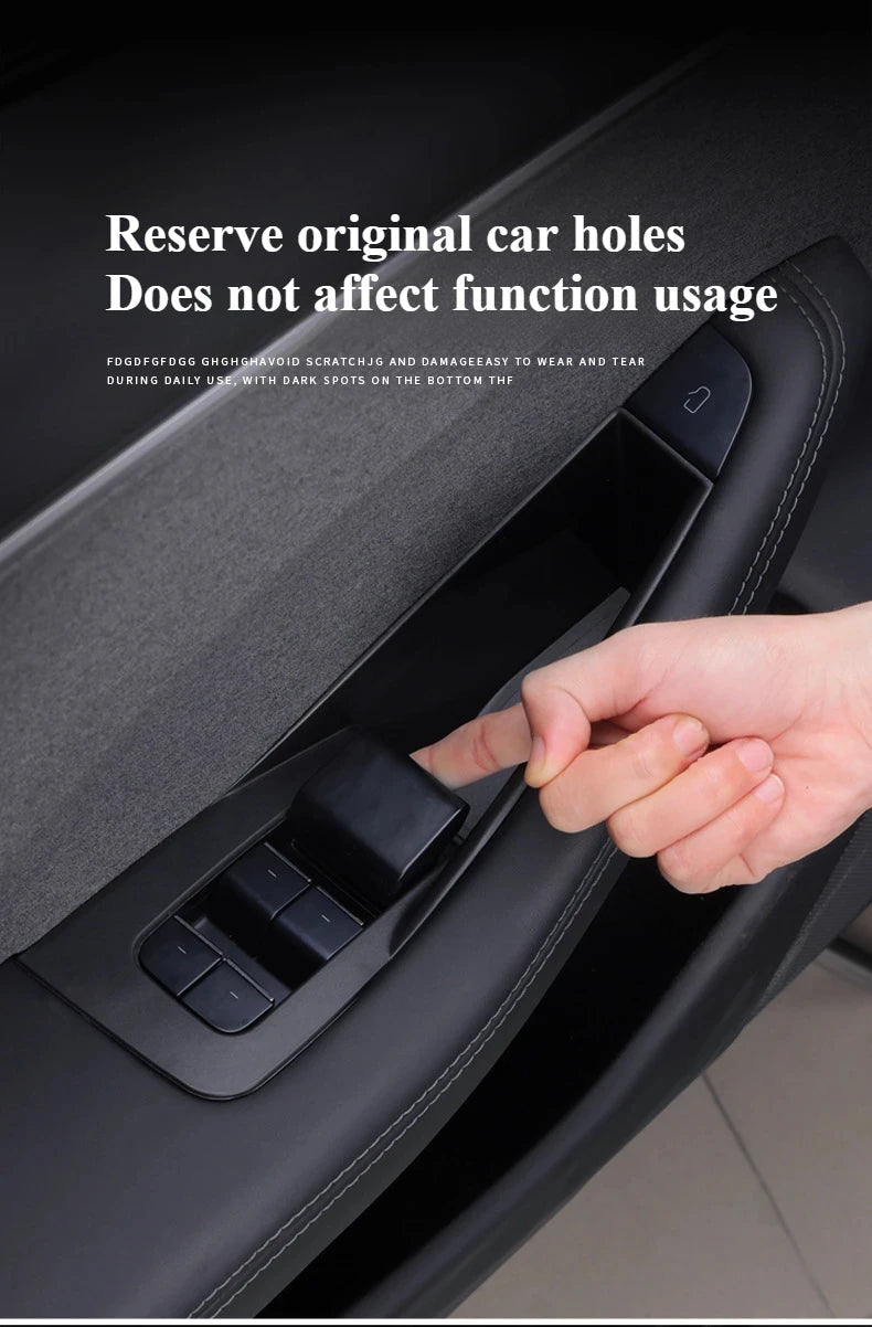for Tesla Model 3 Y YL Juniper 2025-2020 2026 Highland Car Door Side Storage Box Handle Pocket Passenger Storage Tray Container