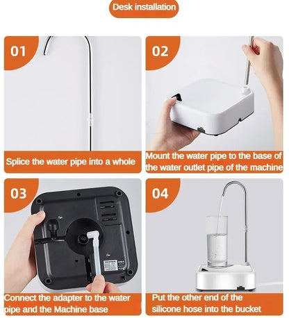 Desktop Water Bottle Dispensers Automatic Smart Electric Water Dispensers Universal Bottles USB Charging Household