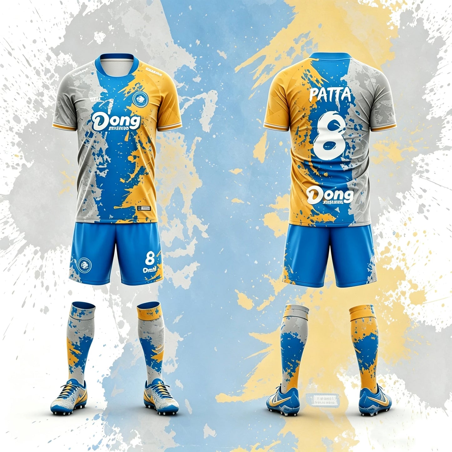 Sublimation Customize Own Design Printing Club Team Training Football Jersey Kits Quick Dry Breathable Soccer Uniforms Wear Set