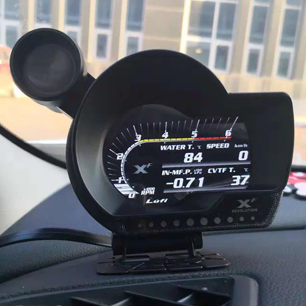 Lufi XF OBD Automotive Smart Digital 12V Diagnostic Tool Universal Dual Temperature Meter Multi-Function Engine