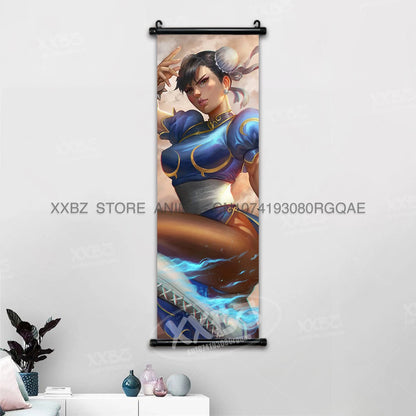 Fighting Game Street Fighter Home Decoration Hanging Painting Gouken Figures Wall Artwork Scrolls Picture Canvas Print Poster