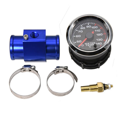 AD 52MM Water Temperature Gauge 40~140 Celsius Racing Gauge Kit Car with 1/8NPT Sensor Water Temp Joint Pipe Sensor Adapter