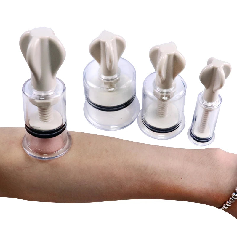 Manual Rotating Cupping Vacuum Cupping Massage Device Suction Cup Anti Cellulite Massager Cupping Nipple Enhancer Cupping Tool