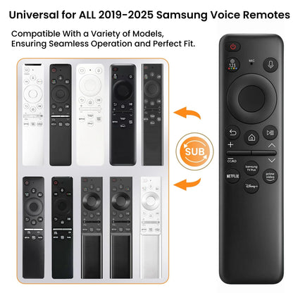 BN59-01432A TM2360E Rechargeable Voice Remote for Samsung Smart TVs, Replacement for All 2021–2025 Samsung TV Remote with Sloar