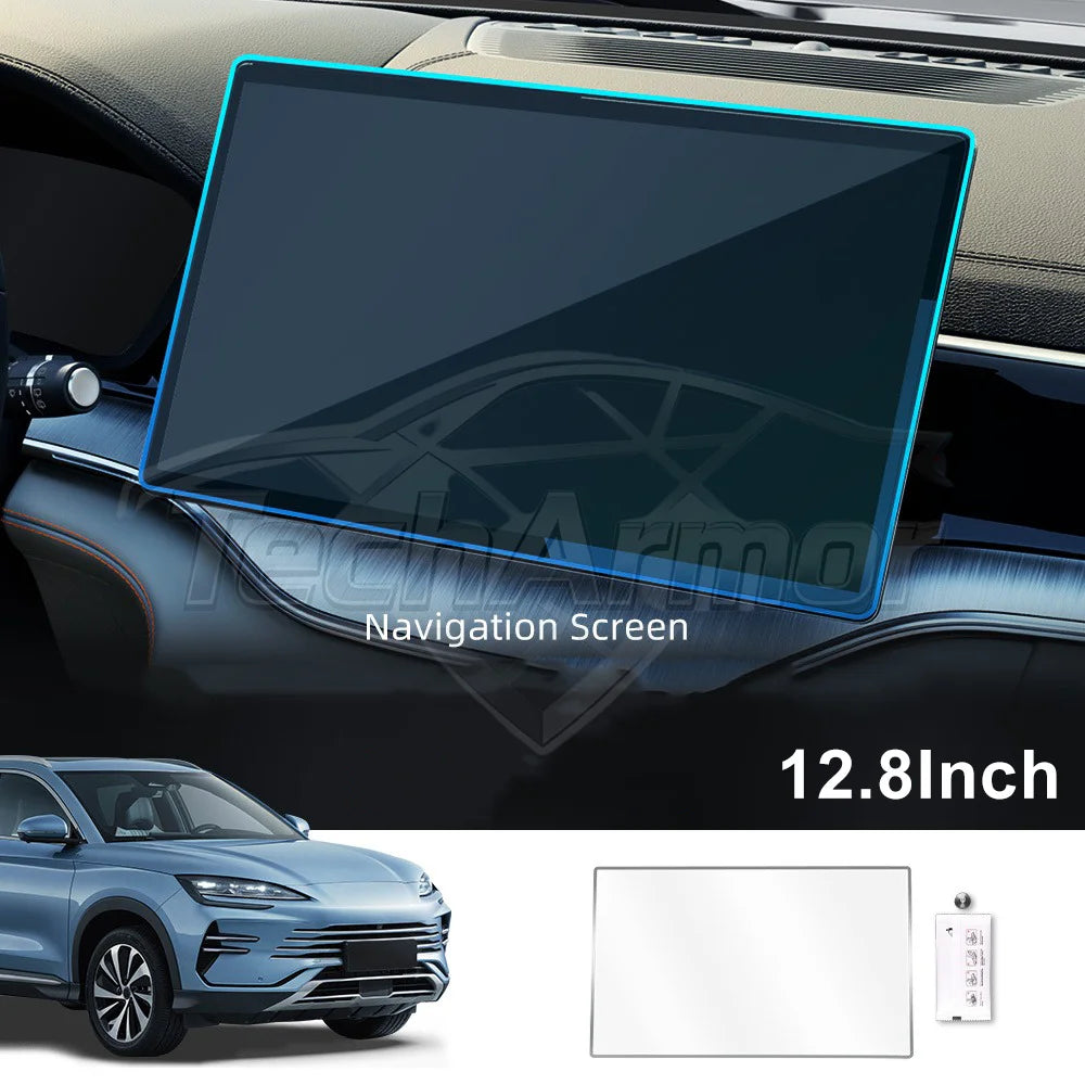 Car Tempered Glass Protective Film For BYD Seal U/Sealion 6/Song Plus 2021-25 GPS Navigation Dashboard Display Screen Protector