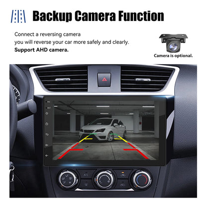ESSGOO 7" Car Stereo Radio Double 2DIN Android 14 CarPlay Touch Screen 4+64G GPS Navigation Wifi FM/RDS Bluetooth SWC DVR&Camera
