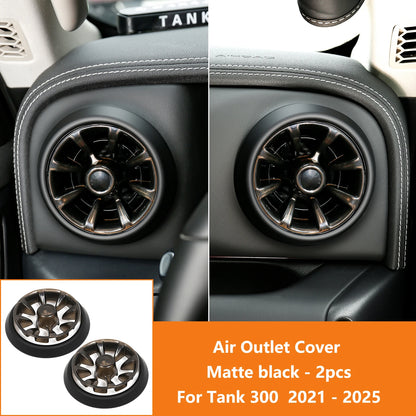 For GWM Tank 300 2021-2025 Interior Air Conditioner Vent Cover Sun Visor Light Shield Decoration Modification Cover Accessories