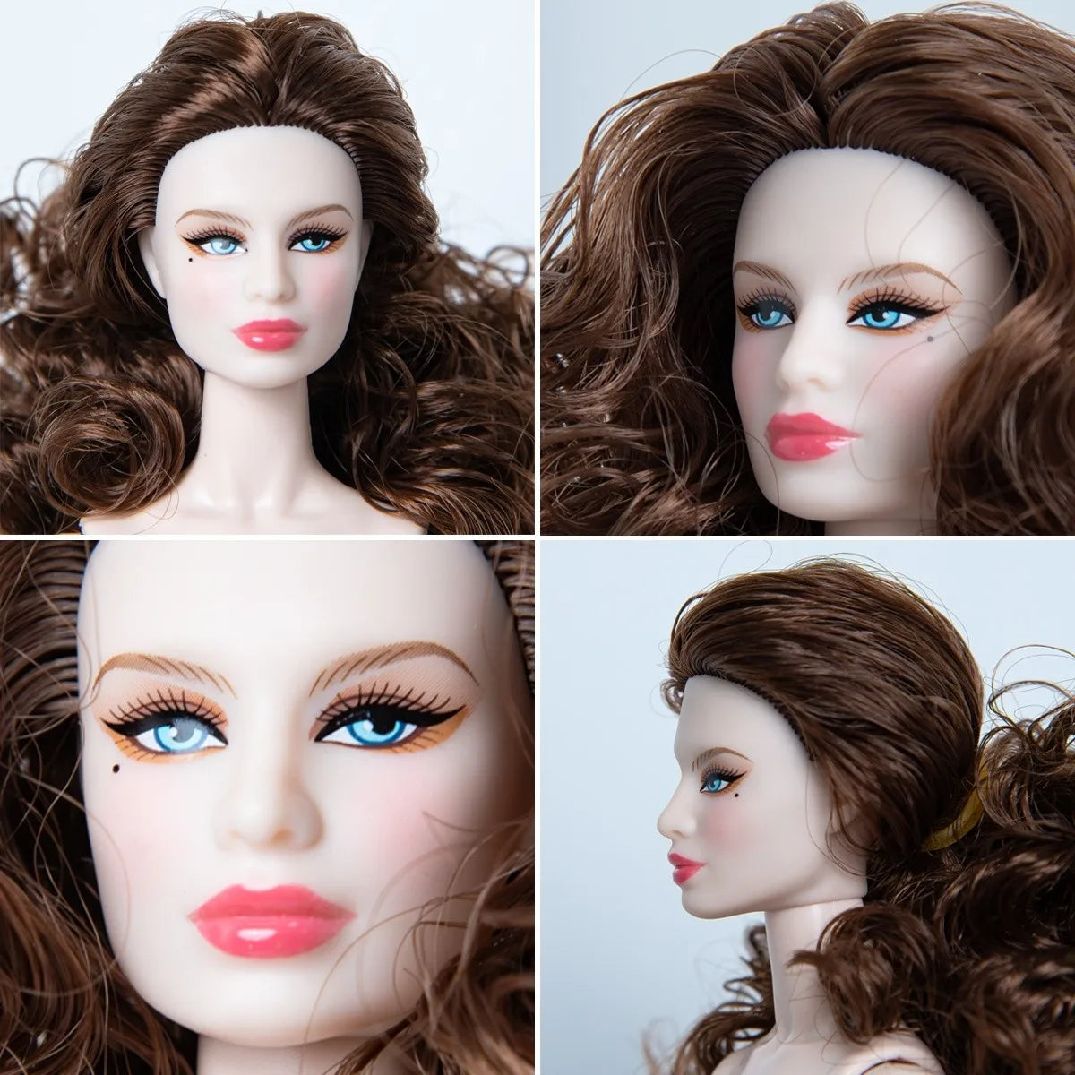 Pro-Grade 12.6in 1/6 BJD Doll - 12-Articulated Statue, Exquisite Makeup, Fluffy Hair, Desktop Ornament (No Clothing)