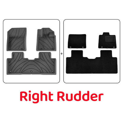For Geely Galaxy EX5 E5 2024 2025 TPE Floor Mat Trunk All-Weather 3D Liner Accessories Black(Left Rudder&Right Rudder)