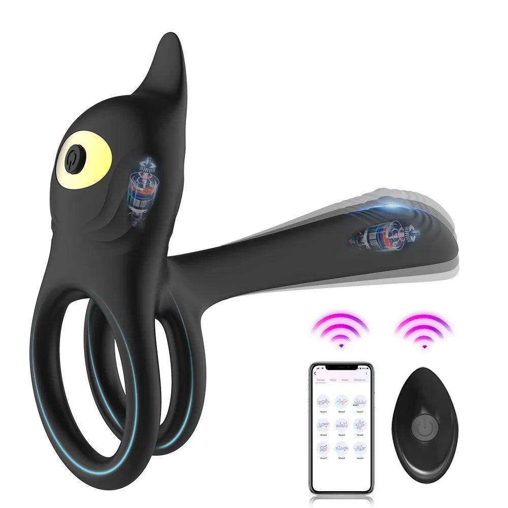 Vibrating Cock Ring Couples Sex Toys Dual Penis Ring Vibrator  Clitoral Stimulator G Spot Vibrator Adult Toys for Men Women