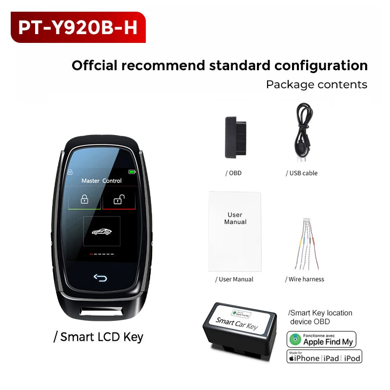 Universal CF920 Modified Smart LCD Key Comfortable Entry Auto Lock Keyless Go For BMW Ford Toyota Audi Benz Kia Lexus Hyundai VW