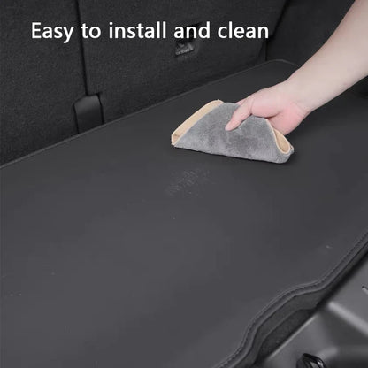 For Tesla Model YL 6-Seater Rear Trunk Mat Leather Full Coverage Seat Backrest Protective Pad Cover Cargo Liner Anti Dirty Mat