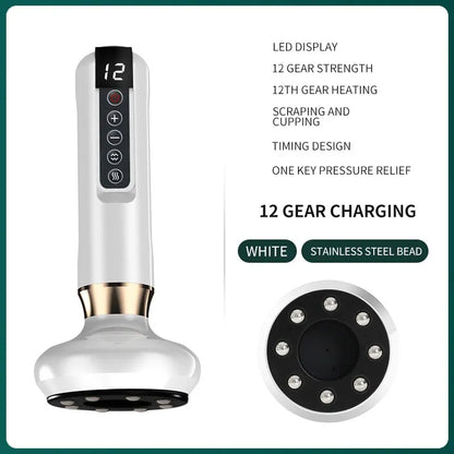 Rechargeable Electric Cupping Massager Vacuum Suction Cup GuaSha Beauty Health Scraping Massager Body Care Tools Portable Ease