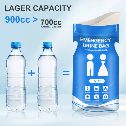 1-30PCS Outdoor Emergency Urine Bags 850ml Disposable Travel Mobile Toilet Portable Urinal Bag for Female Baby Male Vomiting Bag