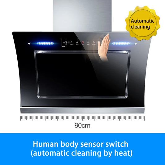 New kitchen Range Hood Exhaust arge Suction For Home Kitchen Dual Motor Side Suction  220V