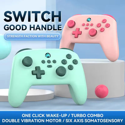 2026 New Switch Pro Wireless Gamepad For Nintendo Switch OLED Lite PC Steam Yuzu Bluetooth Joystick Controller Dual Vibration Tu