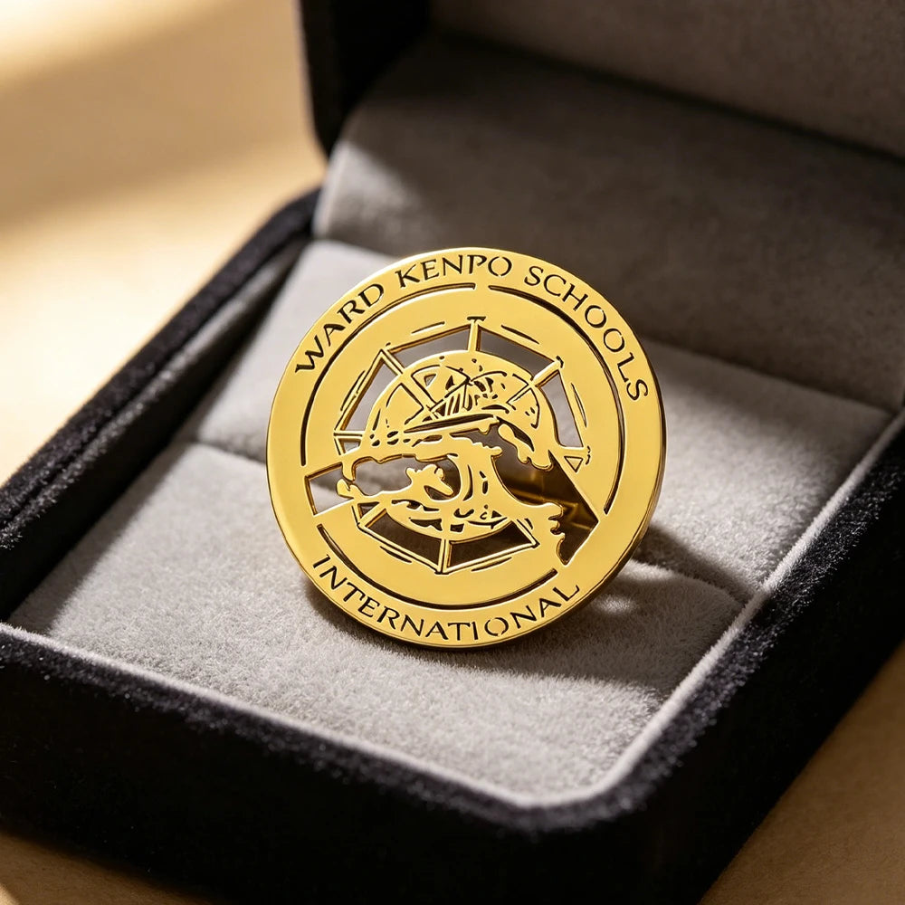 Custom Studio Logo Brooch Stainless Steel Company Emblem Badge Personalized Custom Team Badge Corporate Logo Brooch Dropshipping