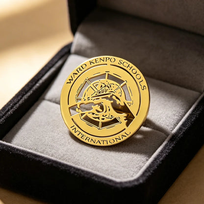 Custom Studio Logo Brooch Stainless Steel Company Emblem Badge Personalized Custom Team Badge Corporate Logo Brooch Dropshipping