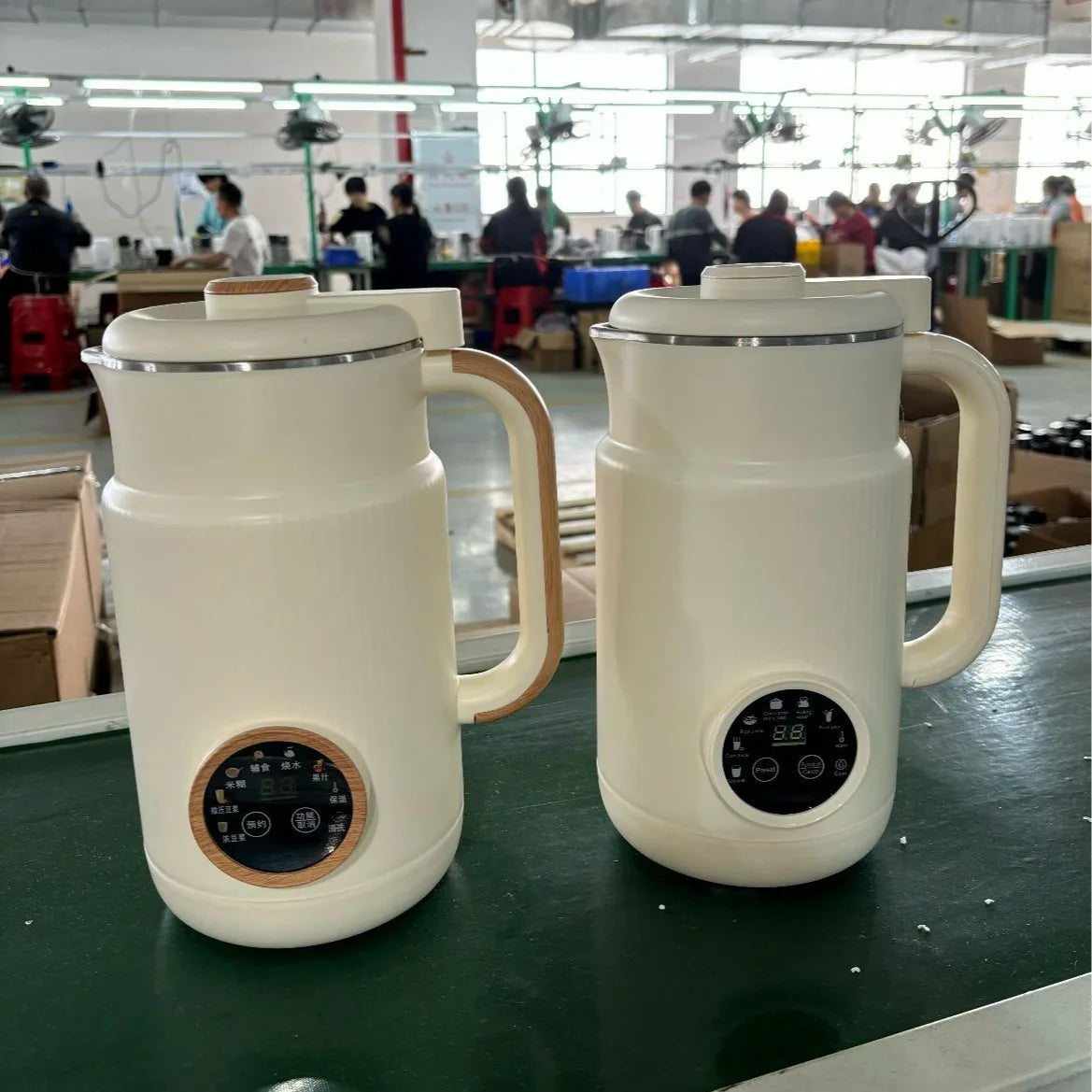 220V 1.2L Household High Speed Food Blender Automatic Heating Soybean Milk Machine For Breakfast Stainless Steel