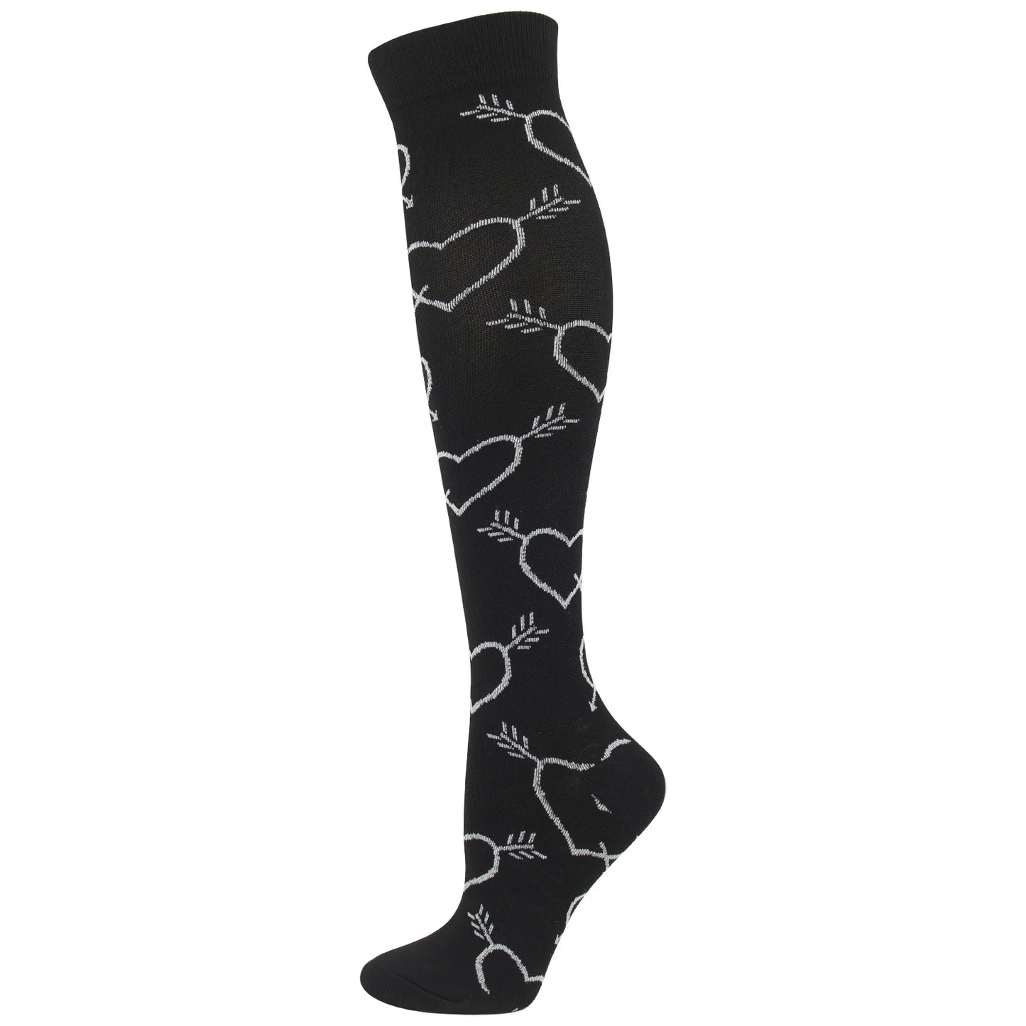 S-XXL Compression Socks Compression Socks for Varicose Vein Calf Riding Socks Stretch Open Toe Knee Socks