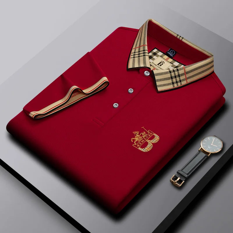 Exquisite Pony Embroidered Comfortable Polo Shirt Fashion Men's Brand Hot Selling Breathable Short Sleeves in the Summer of 2026