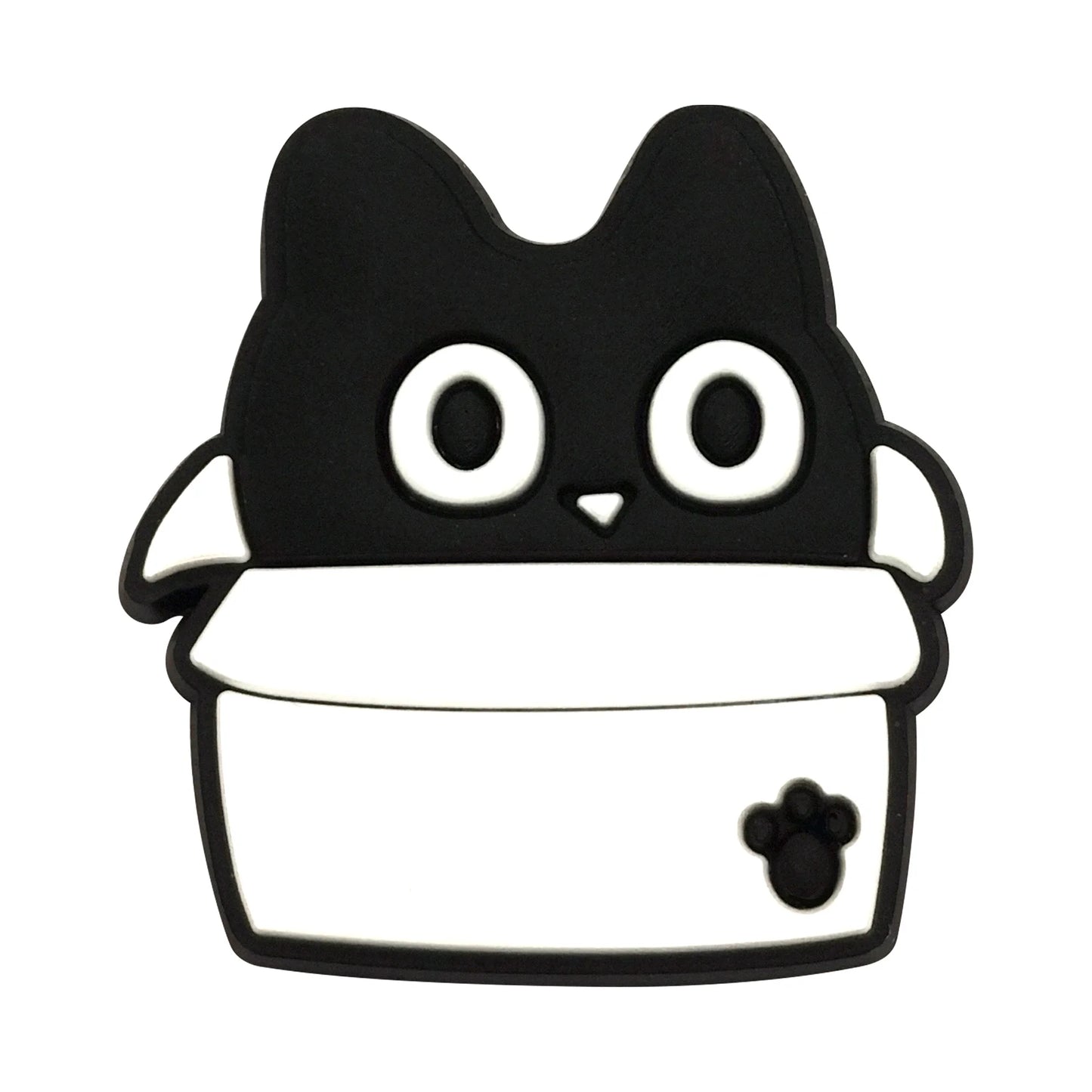 New 1-13pcs Cute Animal Black Cat PVC Garden Shoe Charms Sandal Buckle Boys Girls Cartoon Hole Slipper Accessories DIY Backpack