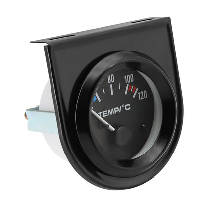 Auto Temperature Meter with Sensor 1/8 NPT 52mm LED Digital Oil /Water Temp Indicator PSI Oil Press Black Gauge Fit Gasoline Car