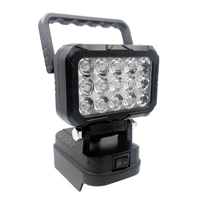 Power Tool Parts for Makita for Milwaukee for Dewalt 18V Lithium Battery LED Work Lights Lamp Hand Lantern Spotlight USB Charger