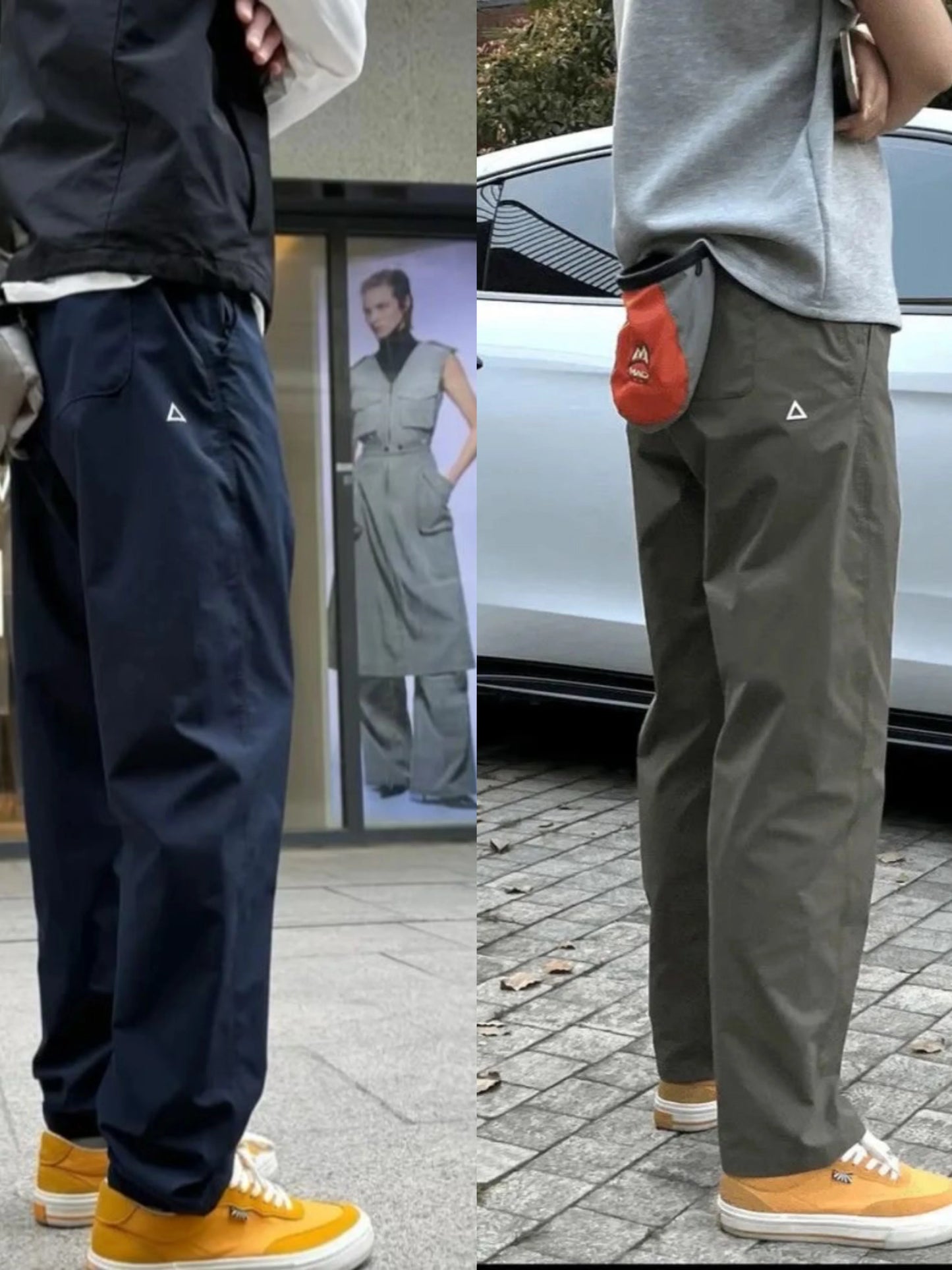Quick Dry Straight Leg Thin Work Trousers for Men Summer Outdoor Hiking Mountain Climbing Windproof Pants Casual Fashion