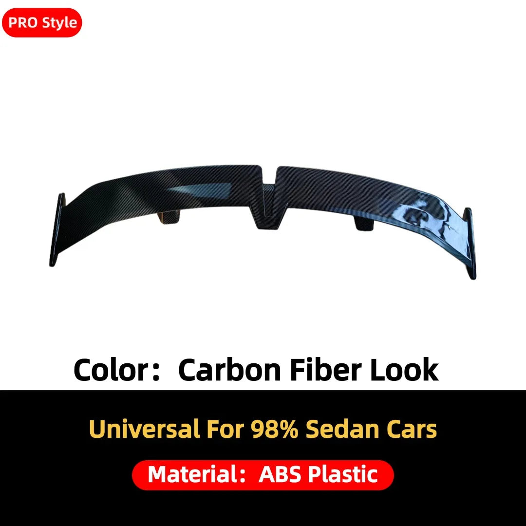 Rear Wing Trunk Spoiler Universal Sedan Cars Fit Mostly Vehicle Boot Lip Deflector Tuning Accessories Modification PRO Body Kit