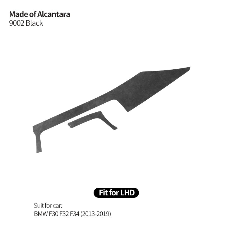 Made of Alcantara For BMW F30 F32 F34 Center Console Dashboard and Instrument Panel Trim Sticker Car Interior Tuning Accessories