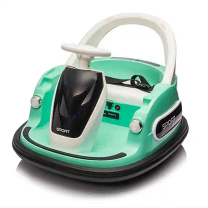Kids Electric Bumper Car 318B, 2-6 Toddler Ride On Toy, Remote & Self-Dual Control, 360° Rotation, Bluetooth Music Early Educati