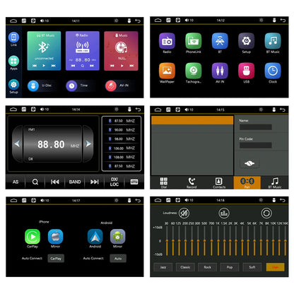 Double 2 Din Car Stereo 7 inch Automotive Multimedia Player Radio Android Auto Carplay Screen Navigation 2Din Wince System