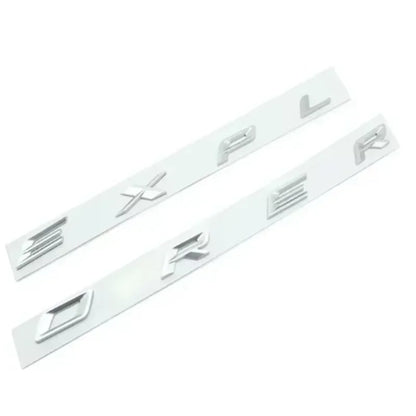 3D ABS Chrome Black Letters Explorer Logo Car Front Hood Emblem Bonnet Badge Sticker For Explorer 2011-2021