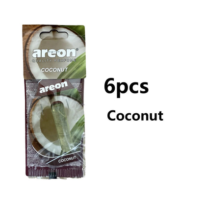 3-18pcs Car Air Freshener Natural Tea Fragrance Vehicle-mounted Hanging Vanilla Scent Water Drop-shaped Car Interior Accessory