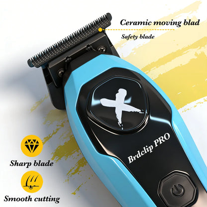 BRDCLIP 619 339 Hair Clippers Cordless Clippers Barber Electric DLC T-Blade Trimmer Portable Detail Trimmer LED Trimmer for Men
