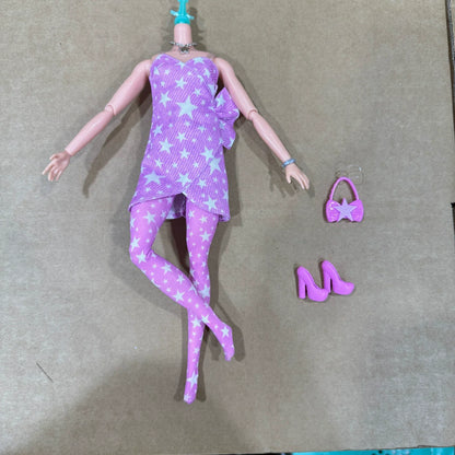New Doll Fashion Clothing Set，Handbags，Shoes，Christmas Holiday Outfit, For Girls Play Time Dress-Up Diverse Styles Fashion Toy