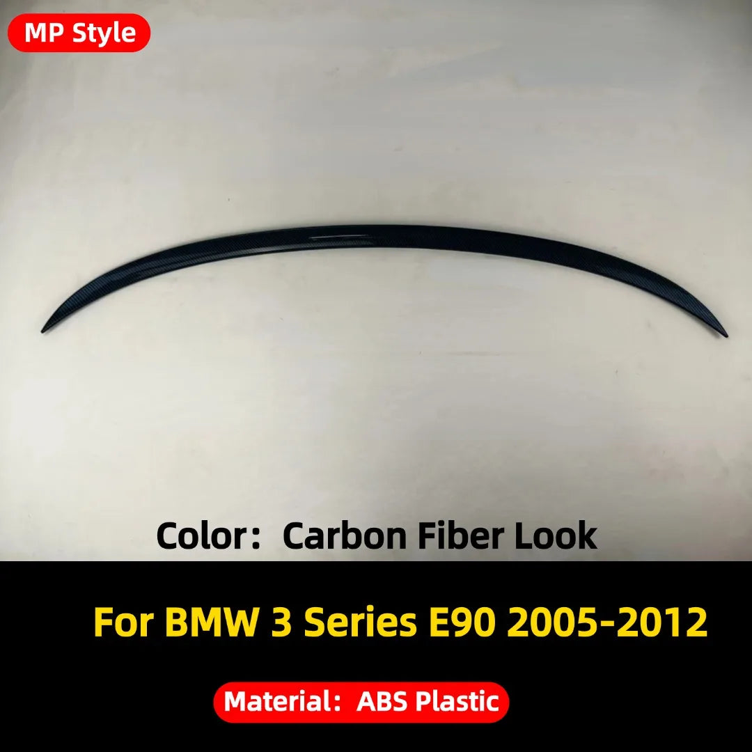 Rear Trunk Splitter Lip Decoration Tuning Accessories Spoiler Wing Tail For BMW  Series E90 E91 3 Series 2005-12 325i 320i 318i