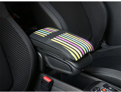 Leather For Mini F54 F55 F56 F60 R55 R56 R60 Auto Hand Rest Pad Central Armrest Storage Box Cover Protective Mat Accessories
