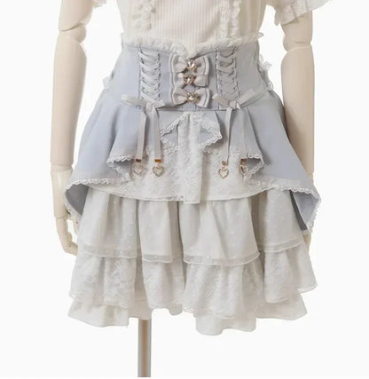 Liz Shirt Blouse Women 2026 Spring and Summer New Mine Off-the-shoulder Long-sleeved Blouses Lolita Sweet Bow Chiffon Shirt Top
