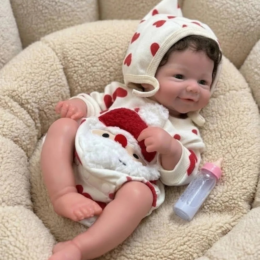 OtardDolls-45cm Open Mouth Solid bebe reborn de silicona Girl Dolls With Rooted Hair Handmade Paint & Unpaint Skin Reborn Doll