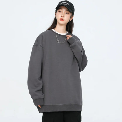 Autumn Oversized Purple Sweatshirts for Women Casual Streetwear Hoodies Women 2024 Female Long Sleeve Crewneck Pullovers Tops